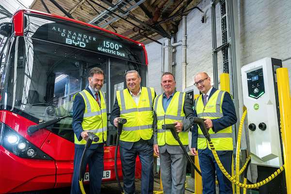 BYD–Alexander Dennis partnership celebrates 1,500th electric bus