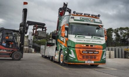 AYLESTONE TRANSPORT TAKES DELIVERY OF UNIQUE CHARCON LIVERIED VOLVO FM 540