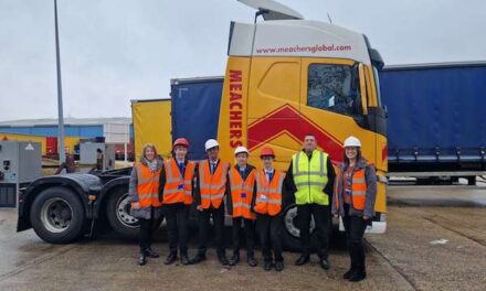 Meachers gives school pupils an insight into transport and logistics careers as part of National Apprenticeship Week