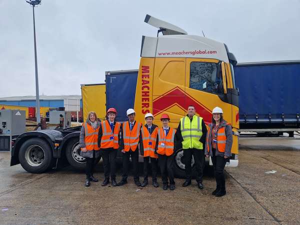 Meachers gives school pupils an insight into transport and logistics careers as part of National Apprenticeship Week