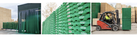 Bright green pallets in production as The Pallet LOOP ramps up for May roll out