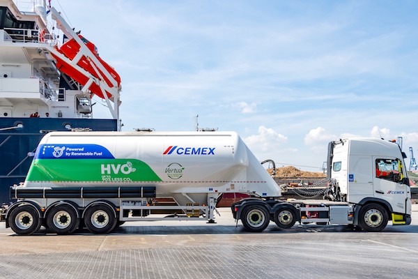 Cemex Unveils First HVO-powered Vehicle in the UK