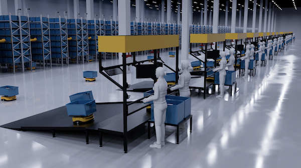 Skechers choose LiBiao’s AirRob tote picking technology for Chinese logistics centre