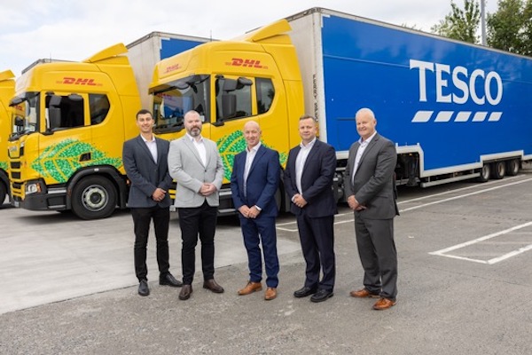 DHL Supply Chain rolls out 50 new biomethane trucks across Tesco Ireland network