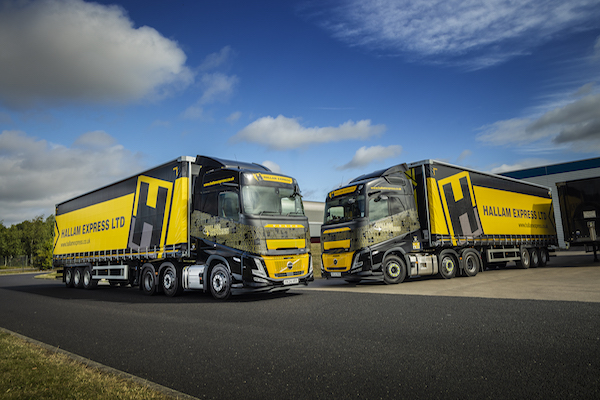 HALLAM EXPRESS INVESTS IN EIGHT VOLVO FH AEROS FOR ENHANCED FUEL EFFICIENCY AND SUSTAINABILITY