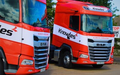 KNOWLES LOGISTICS ADDS FIVE DAF TRUCKS TO GROWING FLEET